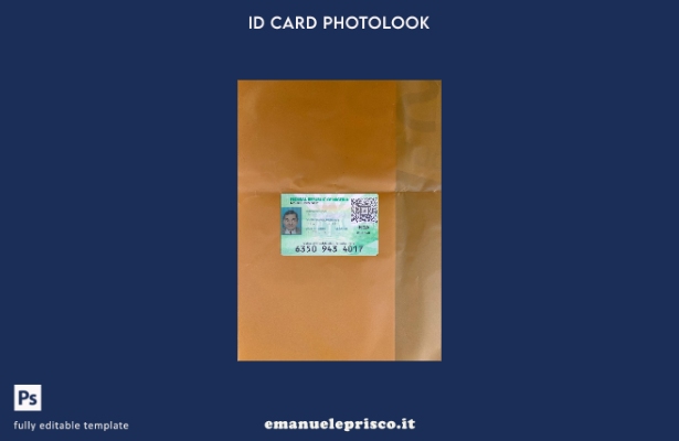stile verificato Carta d'identità digitale della Nigeria presente modello fronta